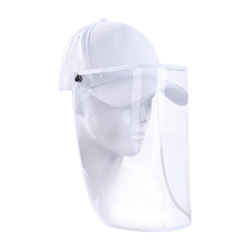 Womne hombres adultos sólido Anti Spray seguridad sombreros de sol claro gorras de béisbol con cubiertas de protección facial completo Hugh