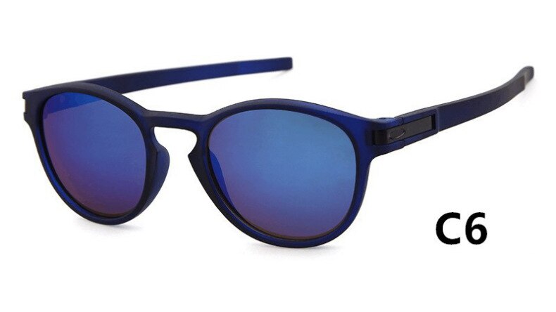 Klassiske vintage ovale solbriller mænd kvinder sportsbriller runde retro solbriller  uv400: C6