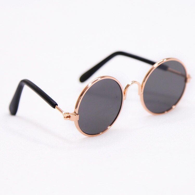 Pet suave Gato gafas de perro para mascotas de color al azar para perrito ojo de gato ropa de perro gafas de sol fotos de productos para mascotas: black