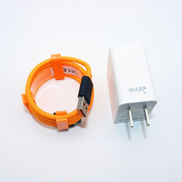 Original oneplus 7 t pro carregador 30w adaptador de alimentação um mais 7 pro ue/eua warp carga 5 v/6a 30 carregador 6a usb tipo c cabo: US orange Cable