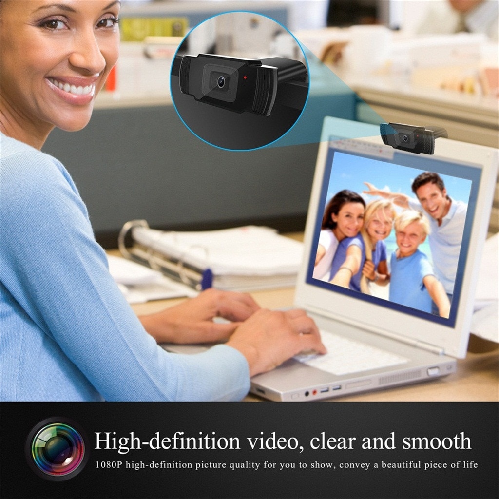 Computer Camera HD 720P HD USB Webcam Camera with Mic Night Vision Web Cam For PC Laptop Class 360 Degree Win7/8