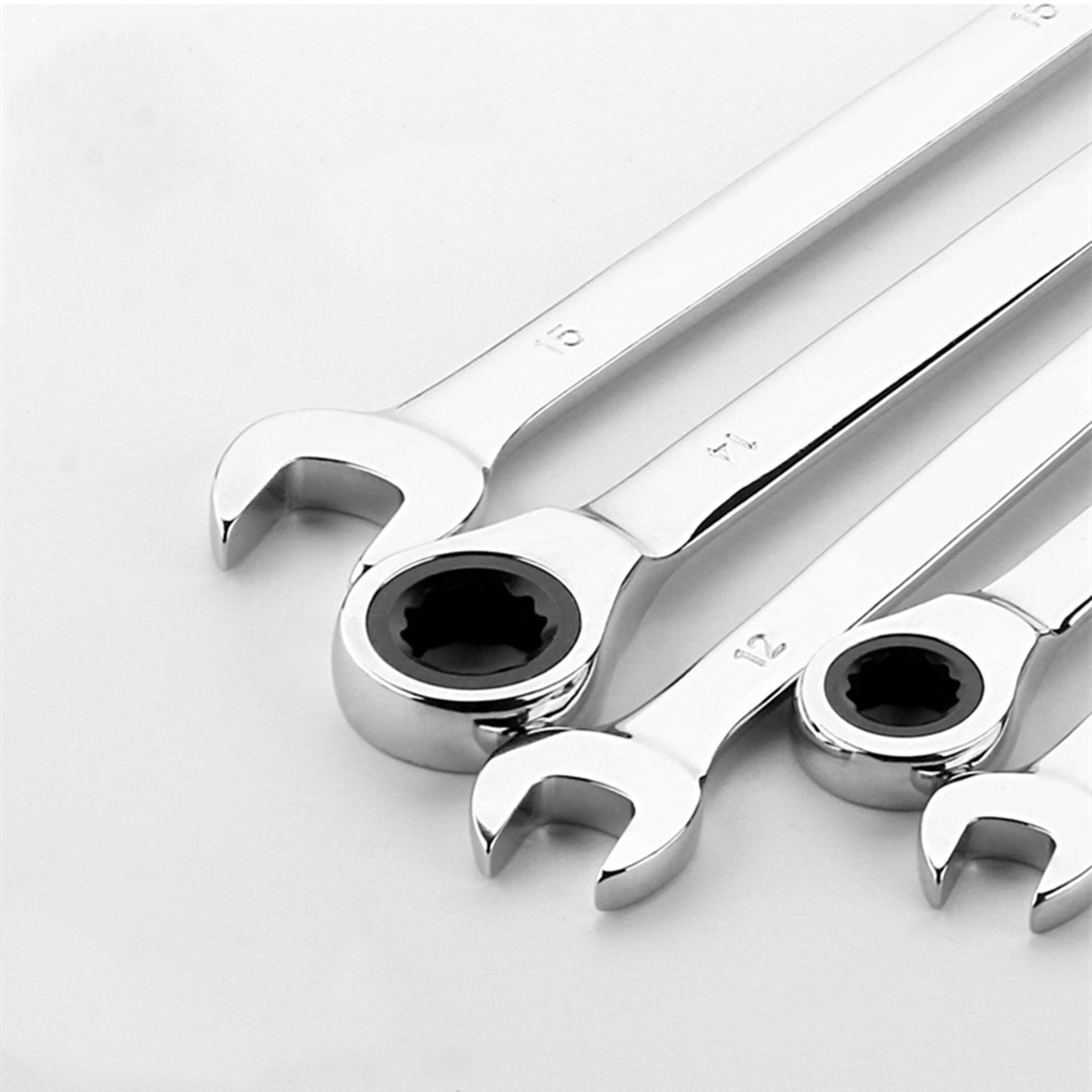 Ratchet Combination Metric Wrench Set Fine Tooth Hand Tools Torque Gear Socket Nut Tools A Set Of Key Tools For Repair