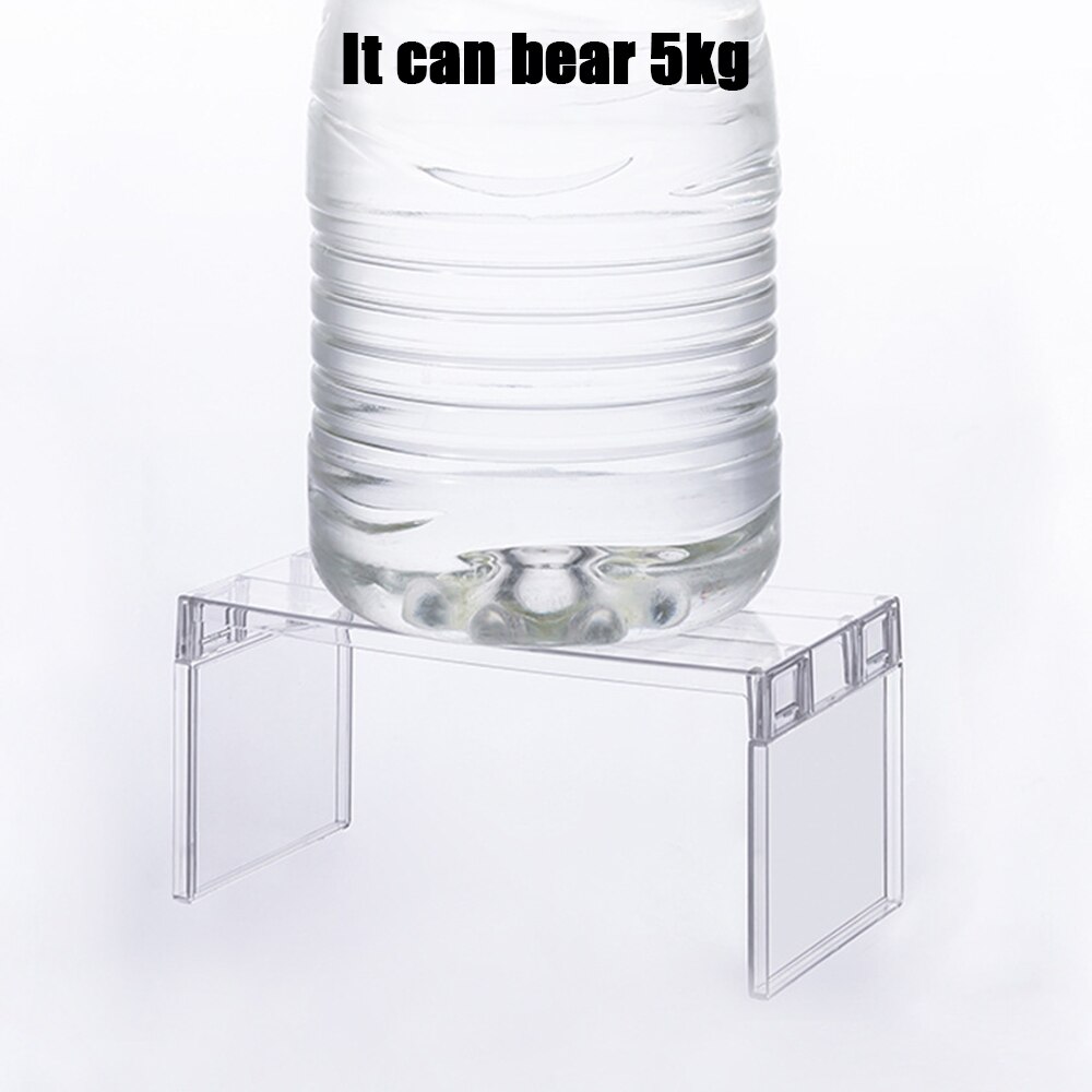 Transparant monteren koelkast plankverdeler ruimtebesparend rek koelkastopslag koelkastverdeler standaard keukenorganizer