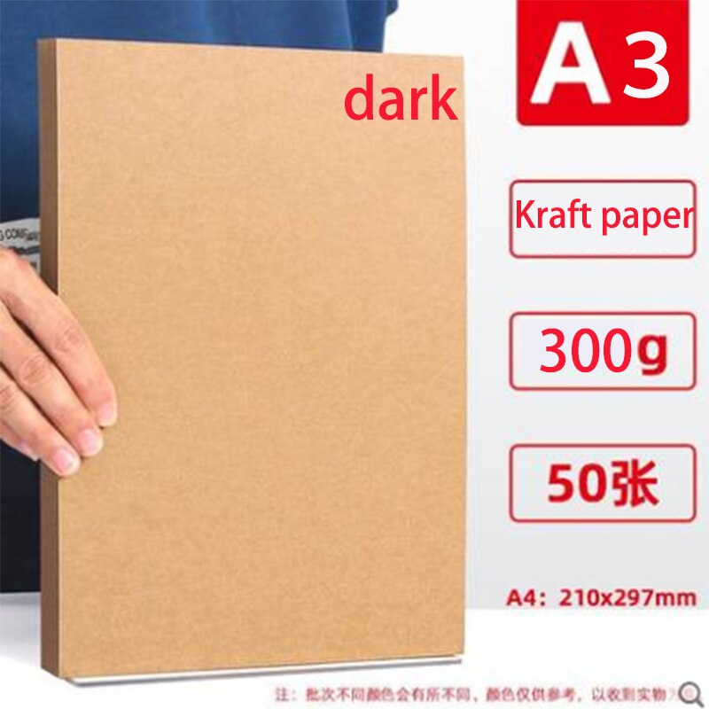 Papier Kraft brun de A4 A3 70g/300g, carton épais artisanal pour fabrication de cartes à faire soi-même