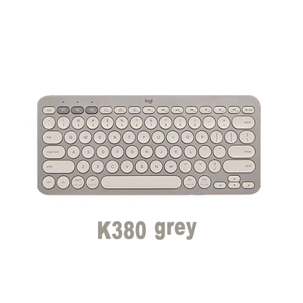 Logitech K380 Drahtlose Bluetooth-Tastatur für mehrere Geräte, tragbare, ultradünne Tastaturen für Windows, Mac, Chrom, iOS und Android: Olive