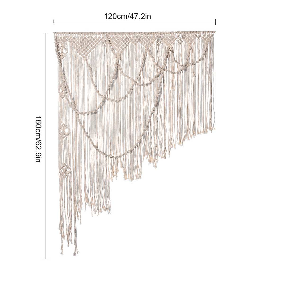 macrame fatto a mano tenda tenda sfondo di nozze