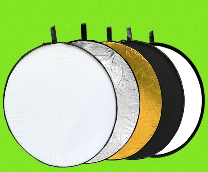 60/80/110cm 5 in 1 ronde Multi Ronde Inklapbare disc Light Reflector Diffuser voor Flash Photo studio Fotografie