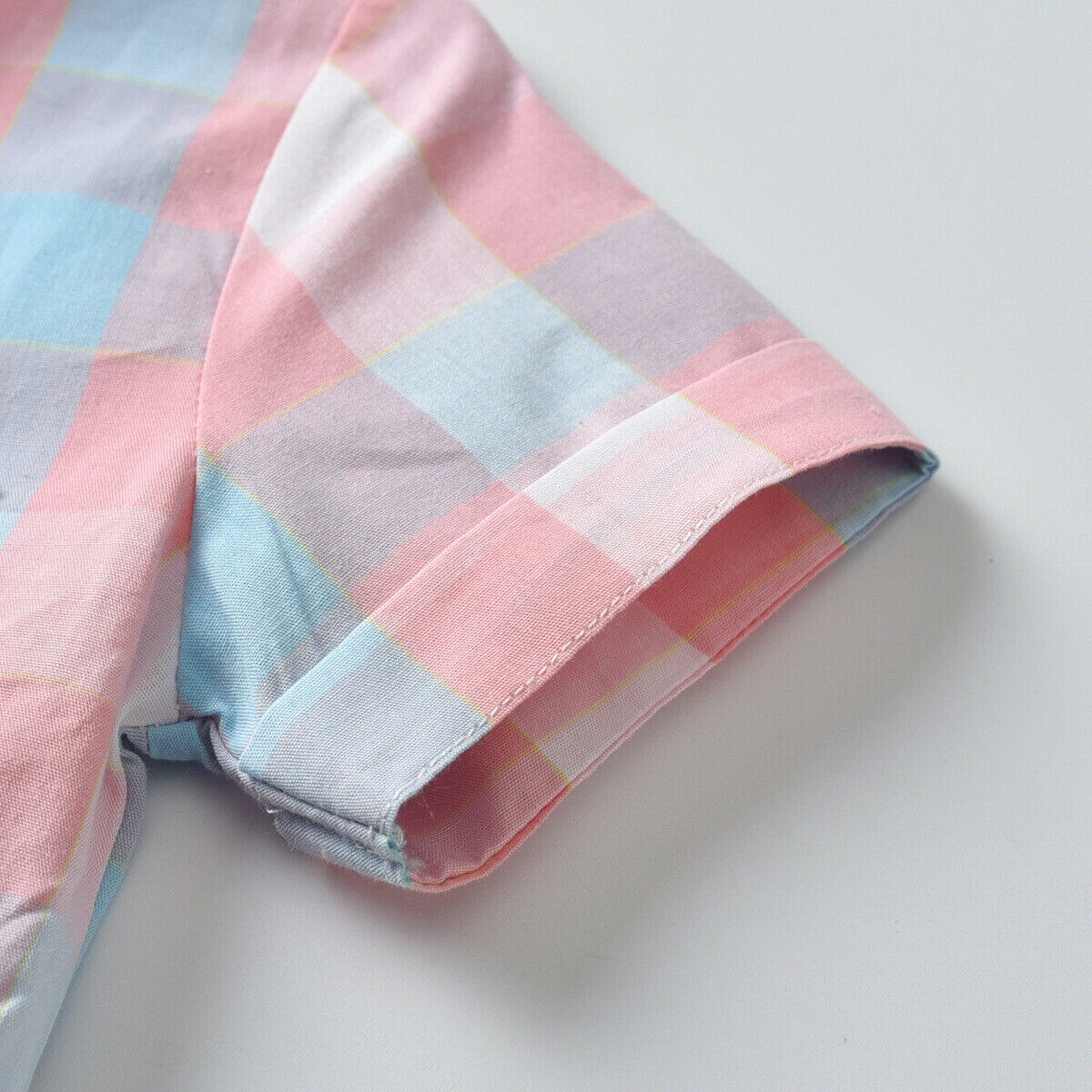 Kids Baby Boy Clothes Sets Formal Tuxedo Gentleman Suit Plaid Romper Pants Outfits