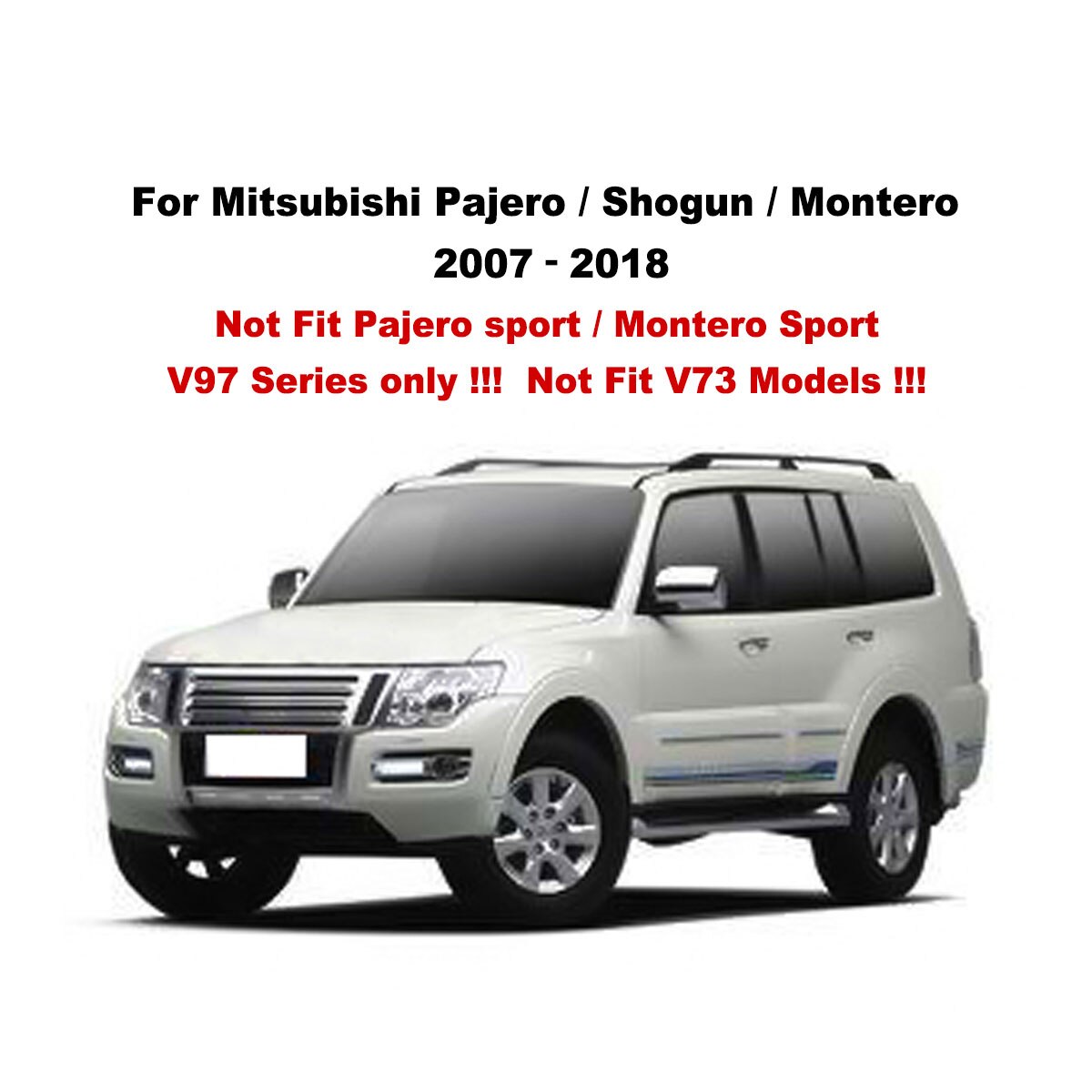 Tampa de bandeja do porta-malas, forro de carga, capa traseira, tapete de chão, almofada kick pad para mitsubishi pajero shogun 2007 2008 2009 2010 - 2018