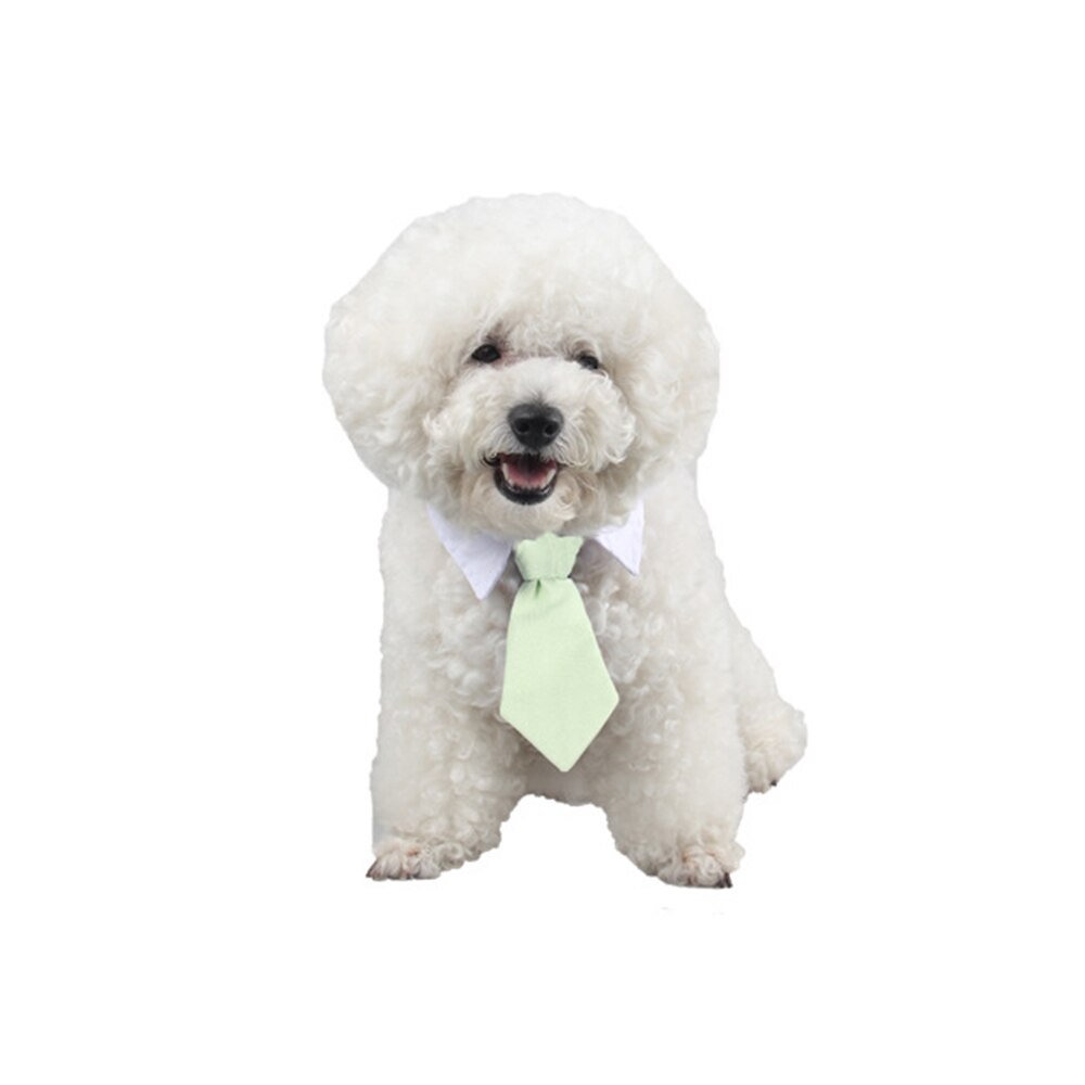 Pet Dog Cat Formal Necktie Tuxedo Bow Tie Collar For Dog Cat Pet Accessories Suit For Small Medium Dogs And Cats: Green / L