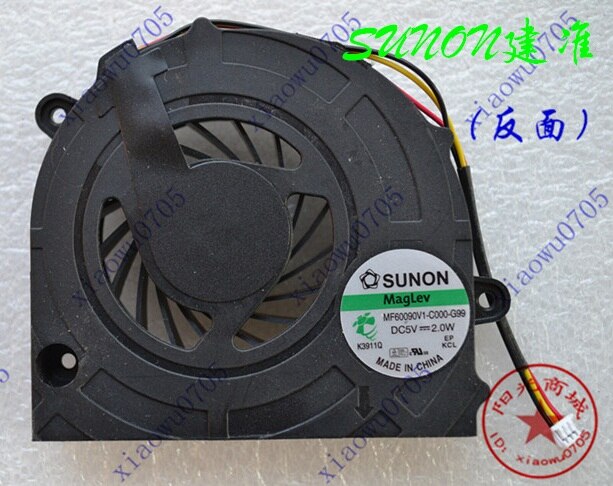 Ssea novo ventilador de refrigeração de cpu para lenovo, g450 g450a g455 g455m g550 g555 p/n AB7005MX-ED3 k3401y