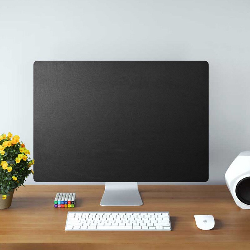 Silver Polyester stretch Computer Monitor Dust Cover Protector with Inner Soft Lining for Apple iMac LCD Screen Mouse Dust Cover