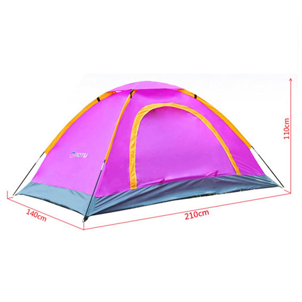 1pcs Camping Tent 1~2 Person Outdoor Mountaineering Pop Up Easy Open Camp Tent Ultralight Instant Shade Portable Tent for Hiking: Purple