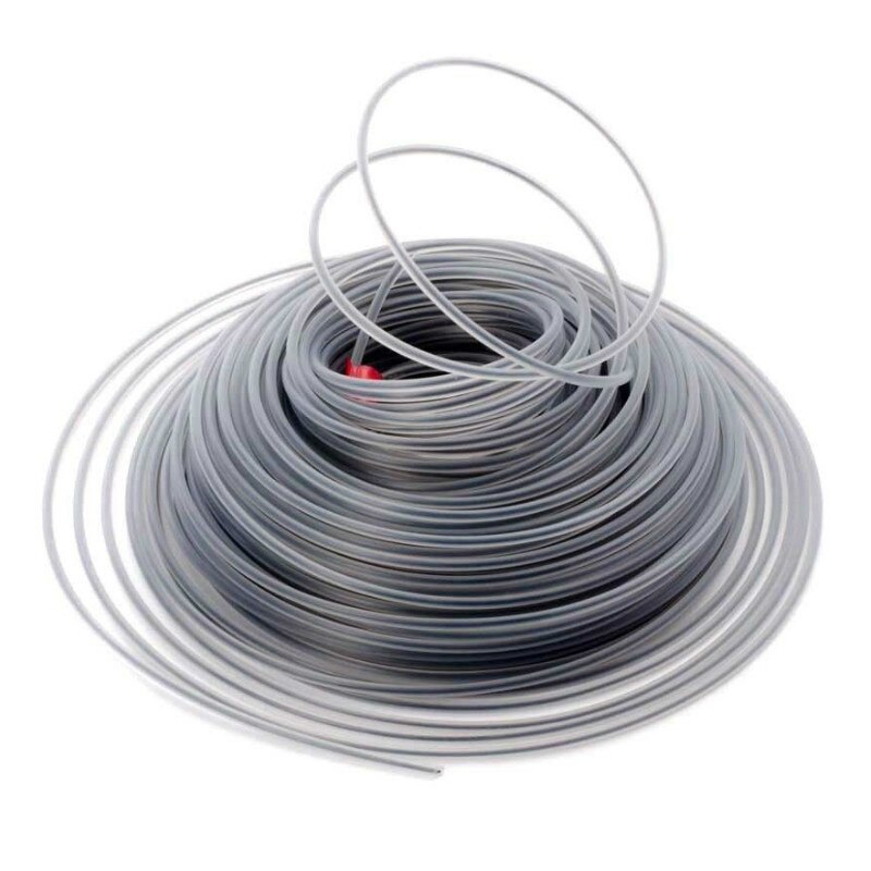 Fil d'acier pour débroussailleuse, coupe-herbe, outils de jardin, tondeuse à gazon, débroussailleuse, coupe-herbe, 3mm/2.7mm, gris