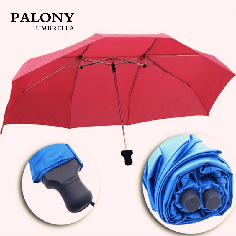 Palony par elskers paraply mor & børn guarda-chuva tre folde paraply