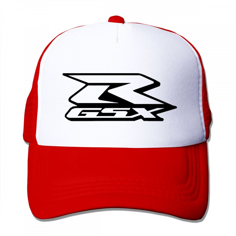 Suzuki Gsxr Graphic Baseball cap men women Trucker Hats adjustable cap: 3-Red