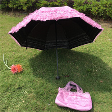 NZUK Bridal Umbrella Kanten Parasol en Fan set Bruiloft Bruid Paraplu Fan Set