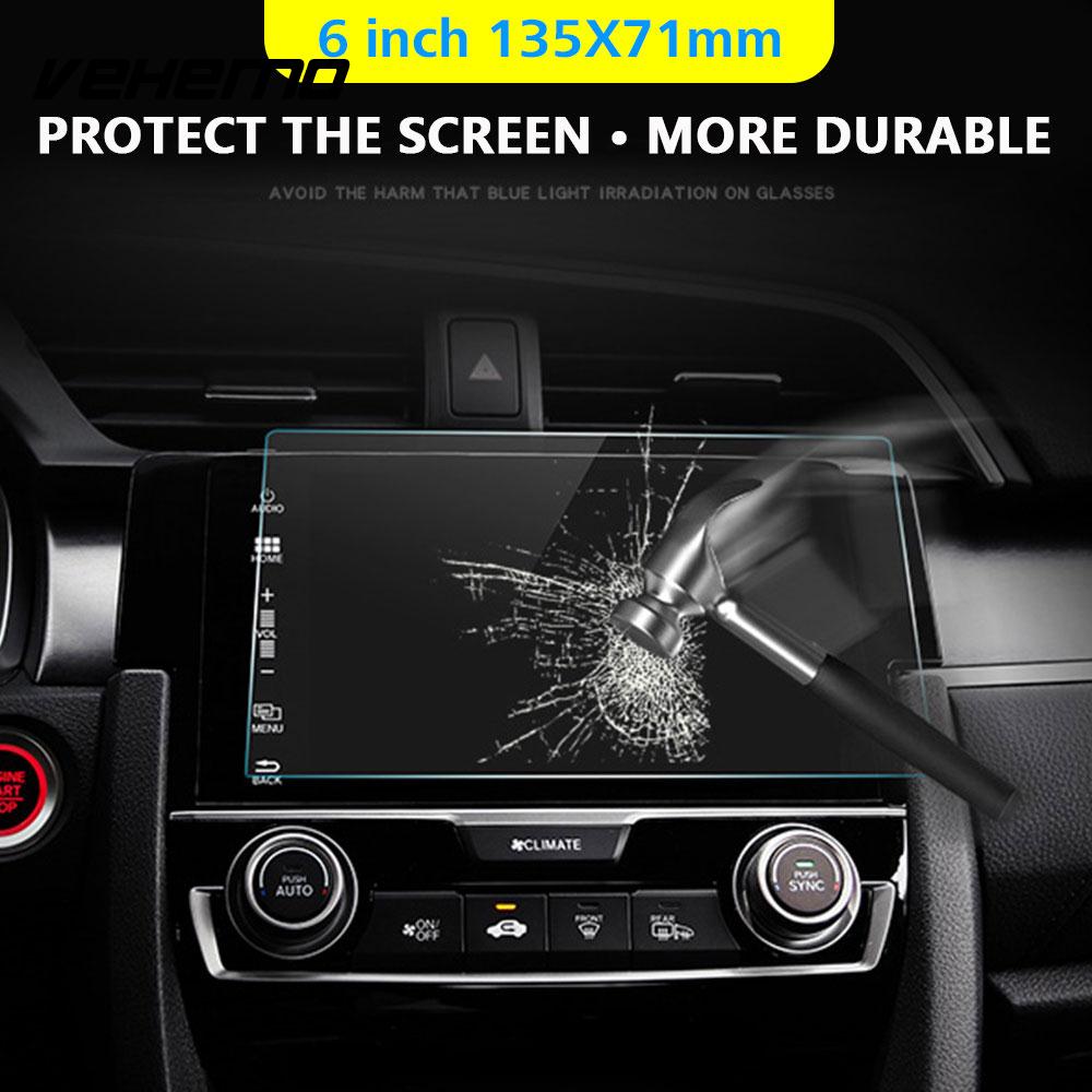 HD 6 inch Auto DVD Beschermende Films Mp5 Gehard Glas Anti-Vingerafdruk GPS Screen Protector Navigatie Anti-Kras auto sticker