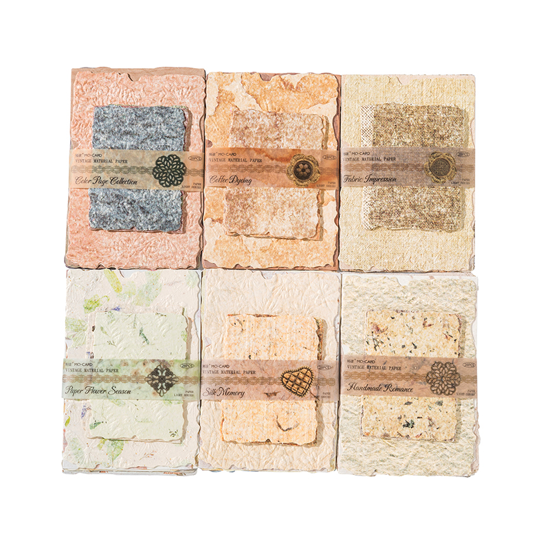 Papel de textura Vintage para álbum de recortes, materiales de Collage, decoración, diario de chatarra, estética, papelería, 28 unids/lote por paquete