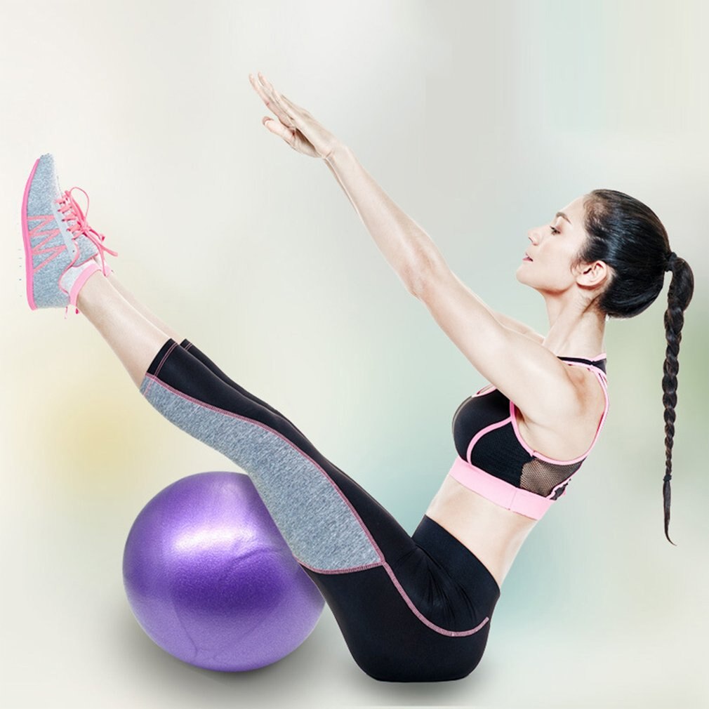 Mini Yoga Pilates Ball Explosion-proof Pvc Fitball For Stability Exercise Training Gym Anti Burst&slip Resistant Straw
