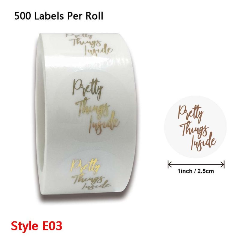 500pcs Thank You for Your Order Stickers Gold Foil... – Vicedeal