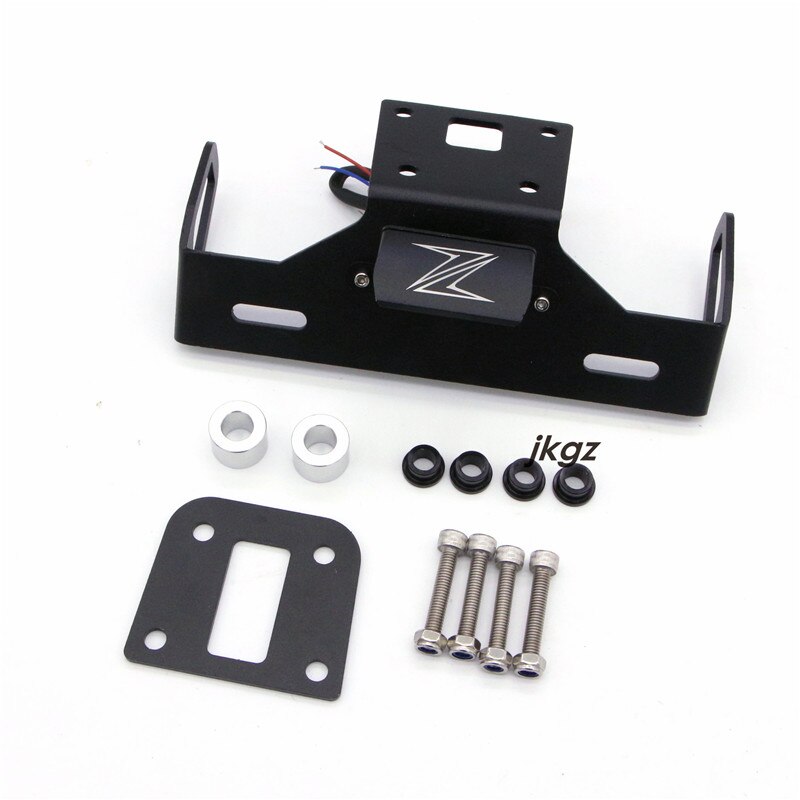 Motorcykel tilbehør nummernummer nummerplade holder beslag lys til kawasaki  z800 z 800 13-17