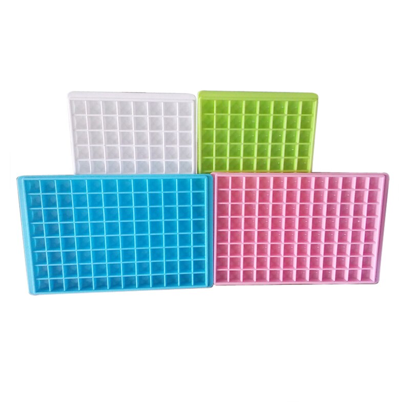 160 Gitter DIY Eisgitter Box Silikon Eiswürfelform Tablett Küchenbar Werkzeug 