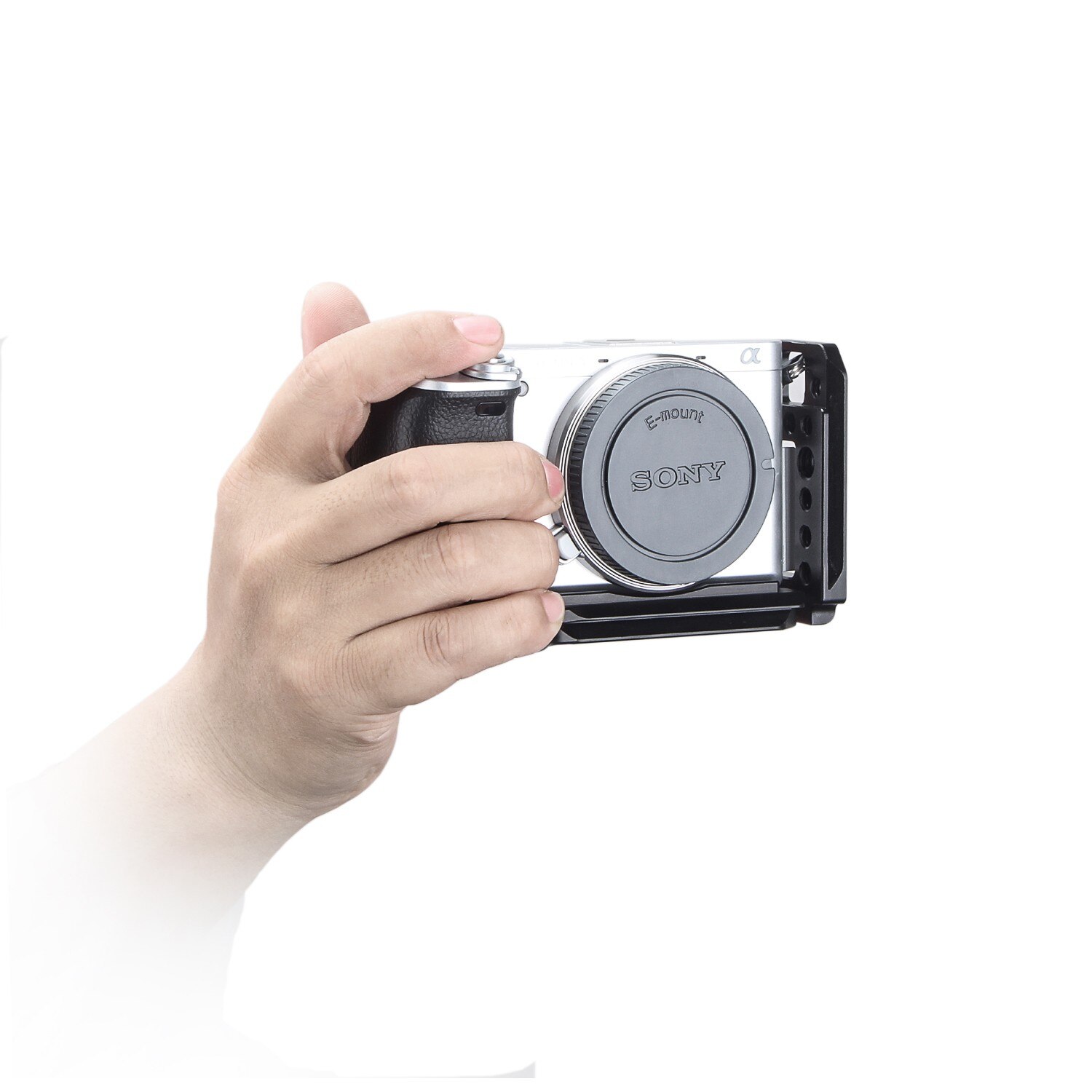 EachRig L-Suporte gaiola câmera Prato de Liberação rápida para Sony a6300, a6400, a6000, com placa Arca-compatíveis com o Tipo de cauda de andorinha