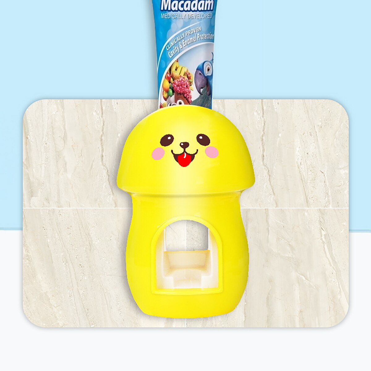 Schlecht Tragbare Schlecht Lagerung Organizer Wasserdicht ABS Halfter Automatische Zahnpasta Presse für Baby