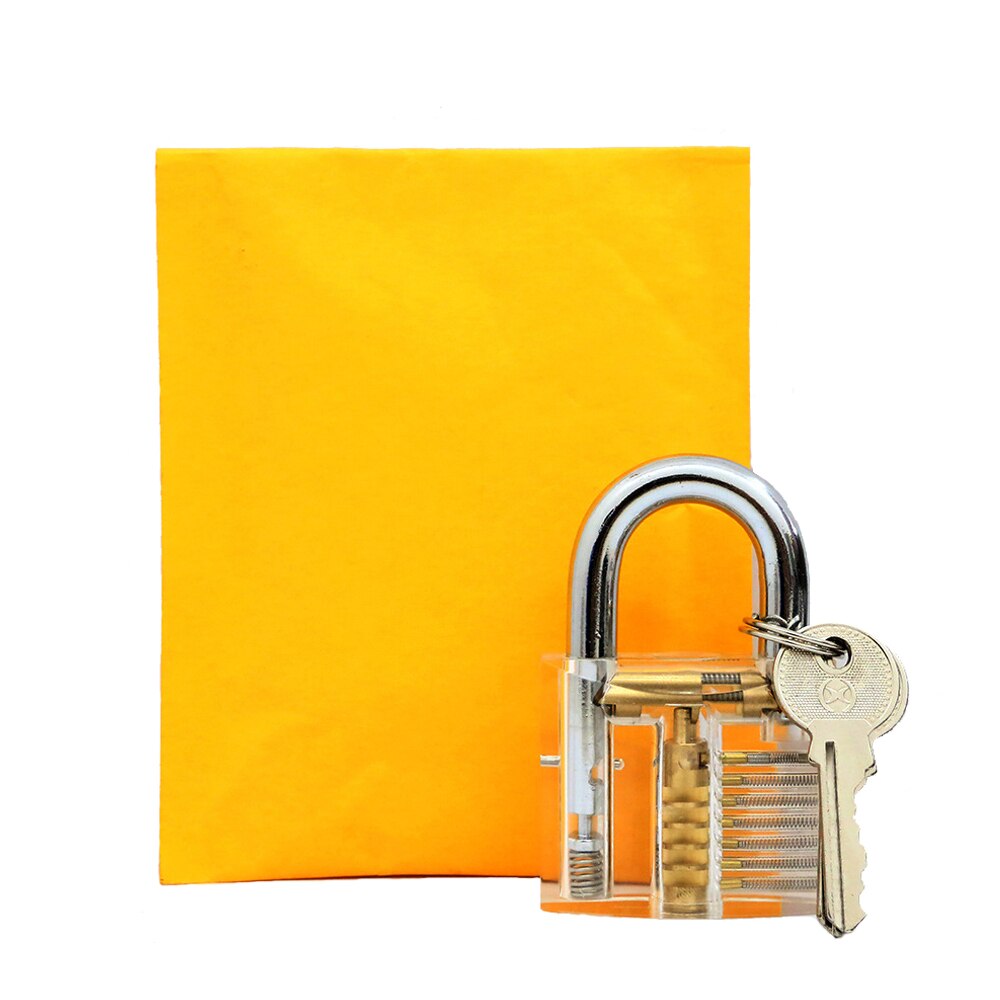 KEYTOOL 1pc przezroczyste zamki kombinacja praktyka ślusarz narzędzia szkoleniowe mała kłódka widoczne zestawy wytrych robić zamków darmowa wysyłka