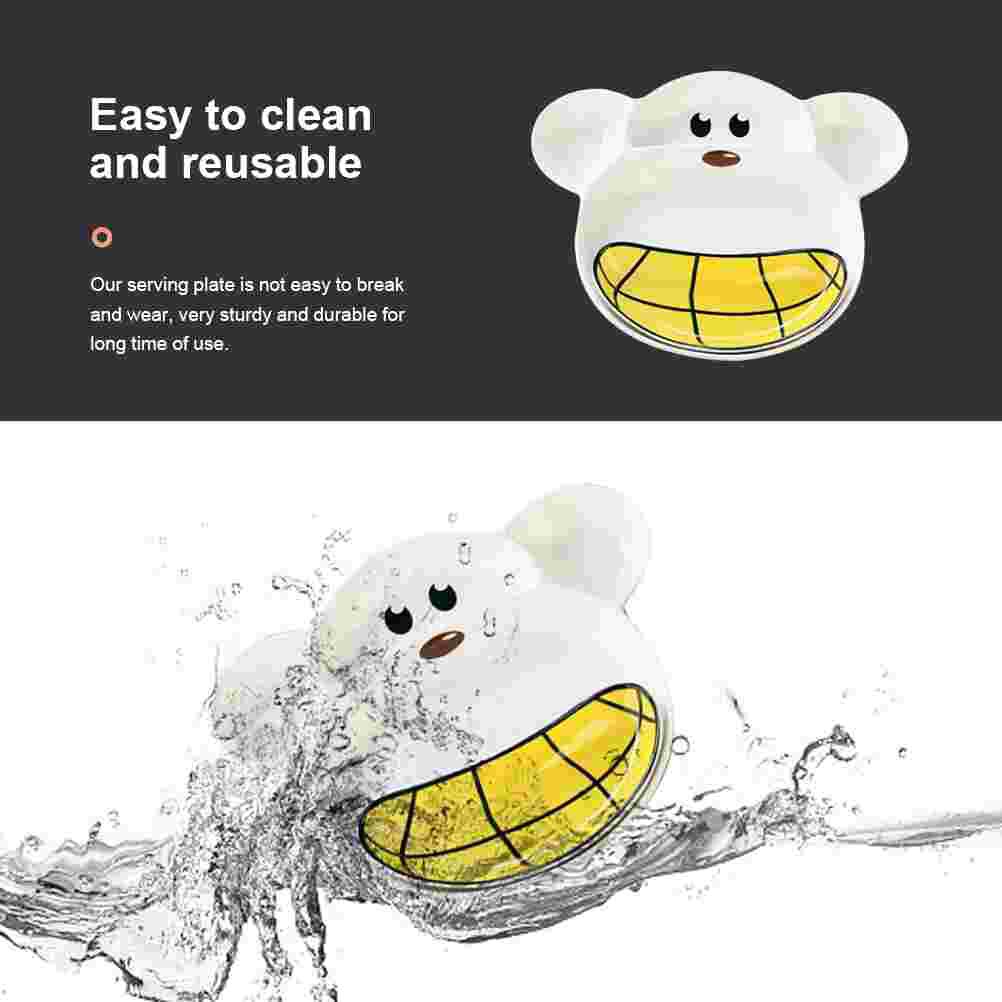 1 Set of Divided Food Plate Ceramic Separated Plate Multi-grids Food Tray