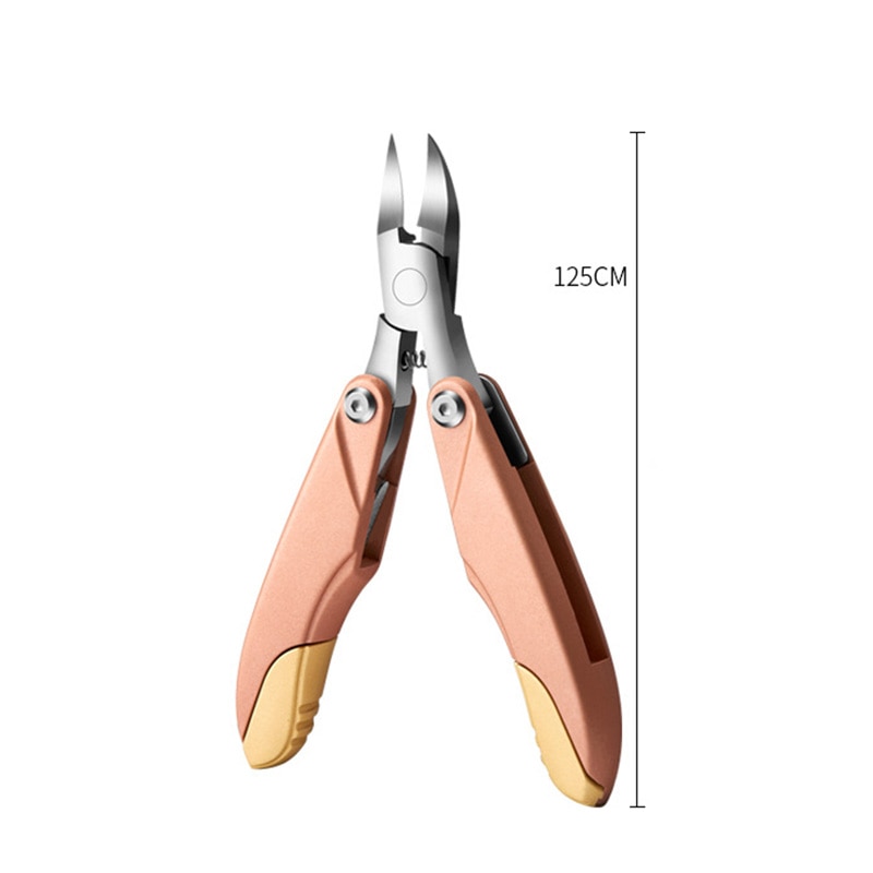 Foldbar neglesaks hårdtå negleklipperfjerner neglefil 3 in 1 manicureværktøj indgroet negletrimmer