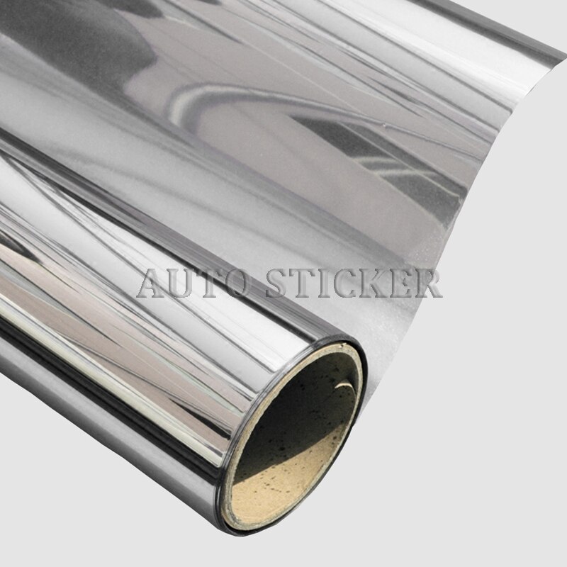 50 x 200cm vinduesfilm envejs spejl sølv isolering klistermærker solreflekterende boligindretning forsyninger bilvindue dekoration