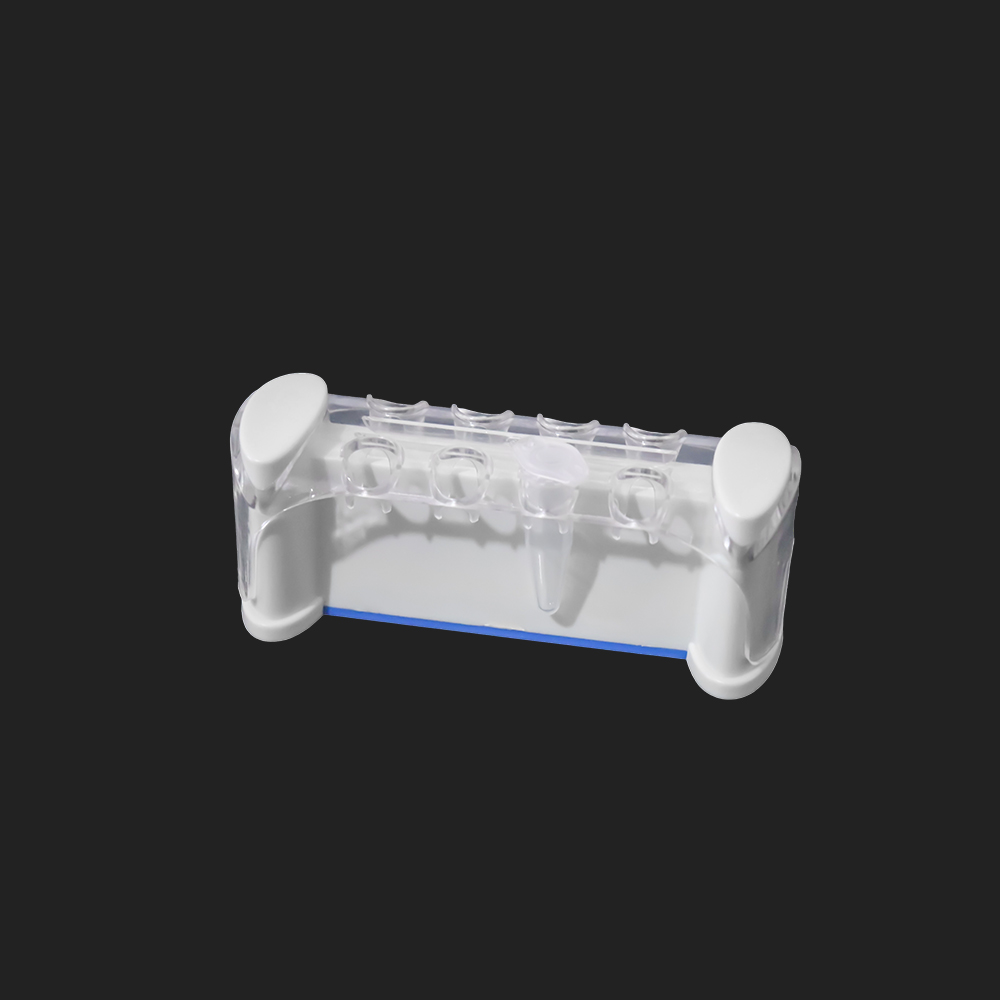 8-Well Magnetic Stand for 1.5mL/2mL Tubes - Detachable Centrifuge Tube Rack with Strong Magnets
