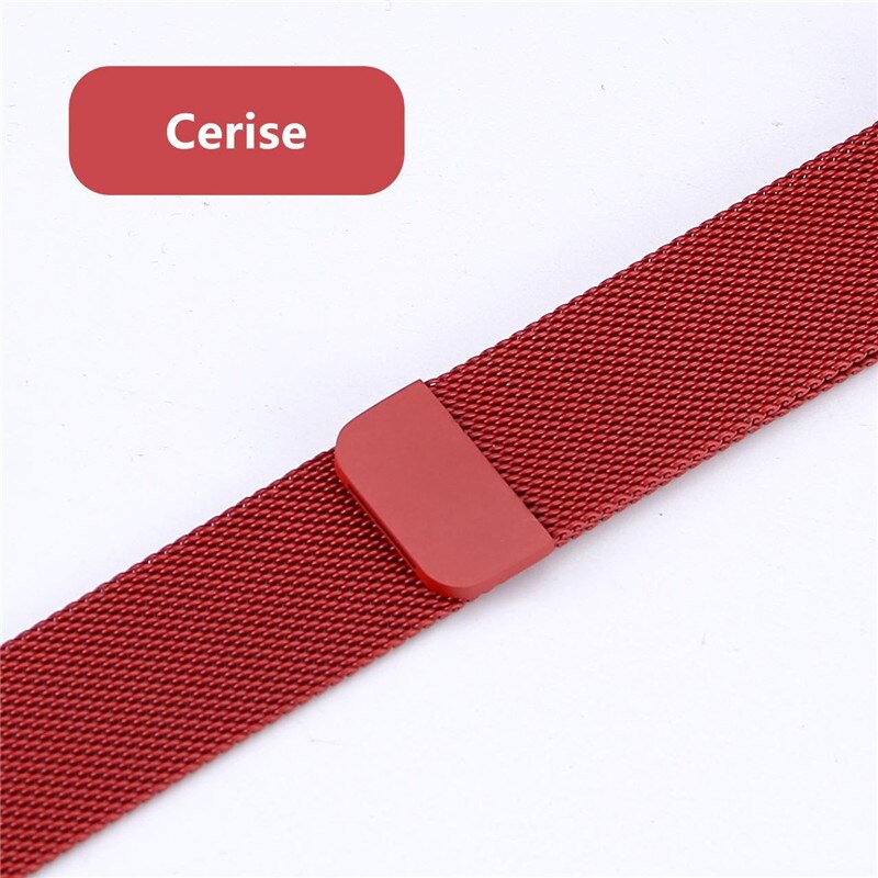 Metal Strap for Apple Watch Series 5 4 3 2 1 38mm 40mm 42mm 44mm Stainless Steel Wrist Strap Bracelet for iWatch Accessories: Cerise / 38mm 40mm