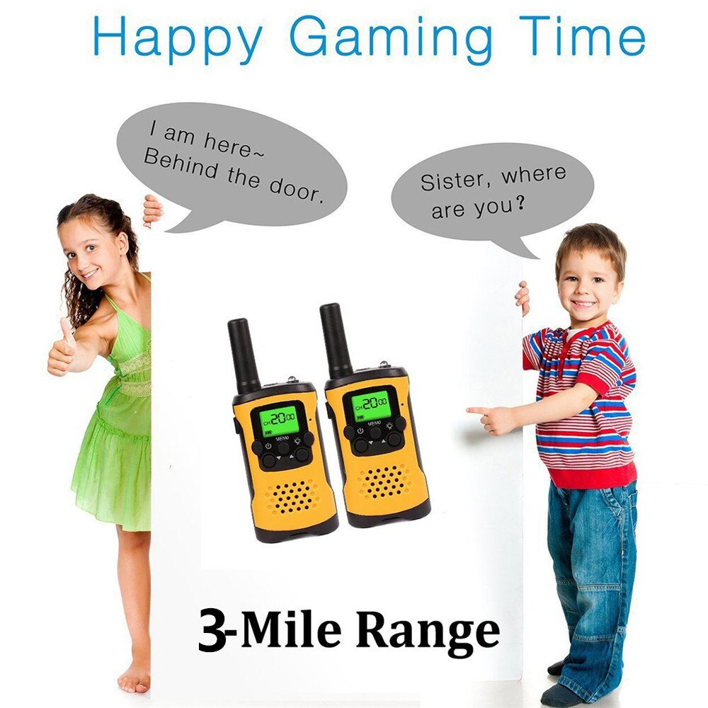 2 pcs Kids Walkie Talkies Bereik tot 6 km 8/22CH FRS/GMRS Mini Twee Manier Radio speelgoed Walkie Talkie Kinderen Intercom