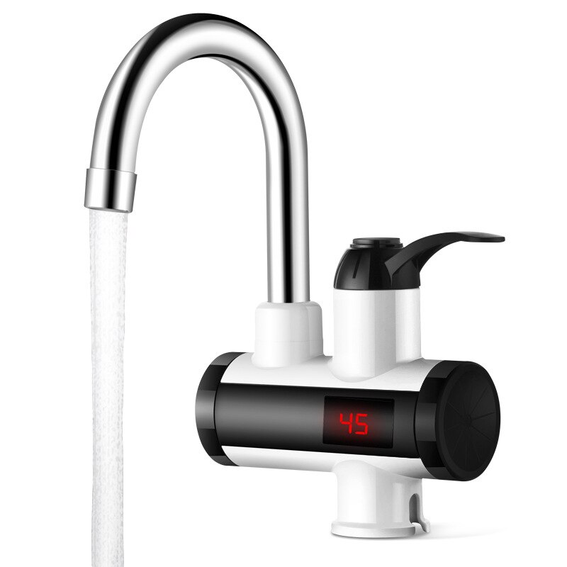 Temperature Display Instant Water Tap Tankless Electric Faucet Water Instant Faucet Water Heater Water Heating: US Plug