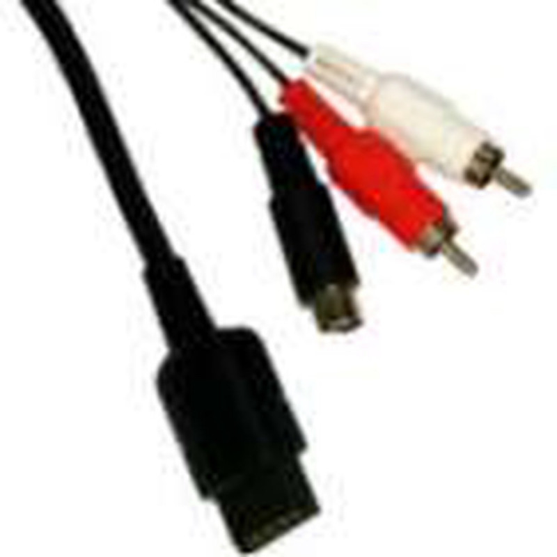 Cable Video Ps2 / Ps3 Con Salida Audio + Video Y Super Video (S-VIDEO + Av Cable) Playstation 2 / 3