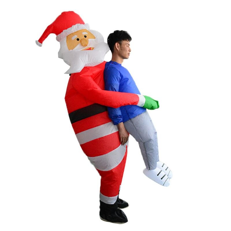 Jul sjov julemand spøgelser kram mennesker oppustelige tøj person spoof rekvisitter julefest selskab barer klubber dansefest