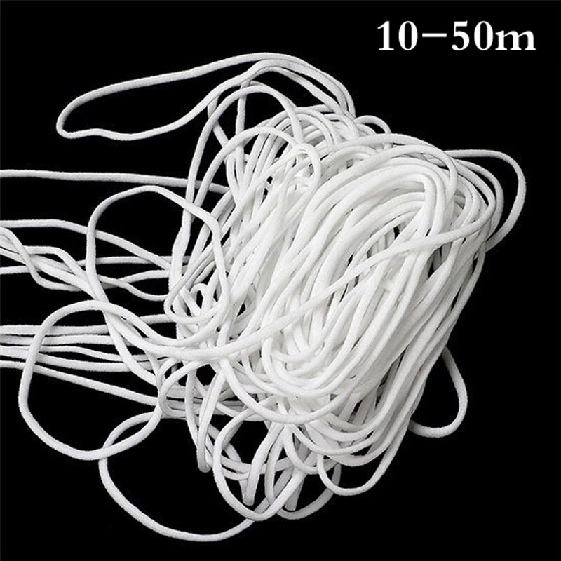 10/20/50M High-Elastic Sewing Elastic Ribbon Elastic Spandex Band Trim Sewing Fabric DIY Craft Sewing Accessories