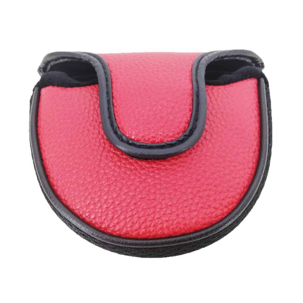 Magiskt spänne huvudskydd tillbehör ärm unisex bärbara golfklubbor pu läder klubba putter lock enfärgad mittskaft