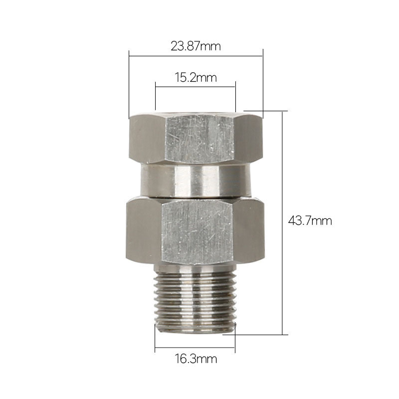 Högtrycks biltvätt rengöringsbricka svivel , 4500 psi , 3/8 tum npt-hangänga, rostfritt stål