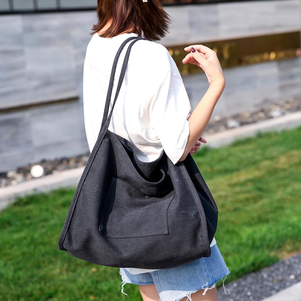 Vrouwen Canvas Luxe Tote Grote Capaciteit Vrouwelijke Toevallige Schoudertas Vrouwen Grote Top-Handvat Tassen Canvas Totes