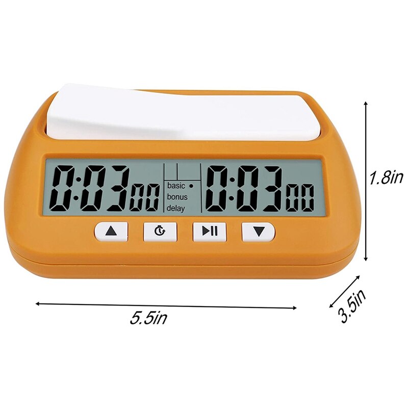 Chess Clock, Digital Chess Timer &amp; Game Timer, 3-In-1 Multipurpose Portable Clock
