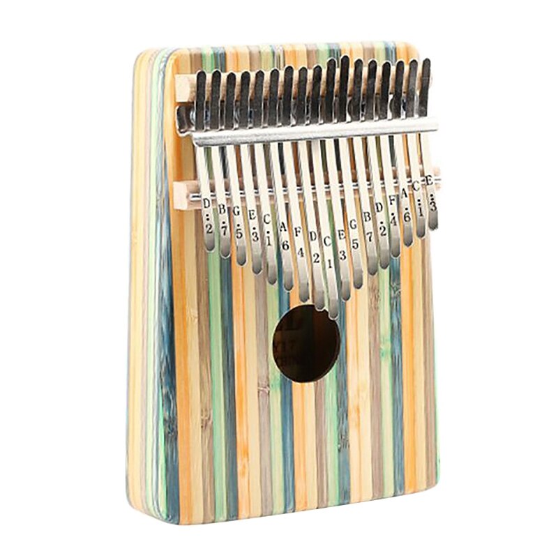 Yael daumenklavier, 17 tasten, tragbares mbira-fingerklavier-set mit stimmhammer für kinder und klavieranfänger