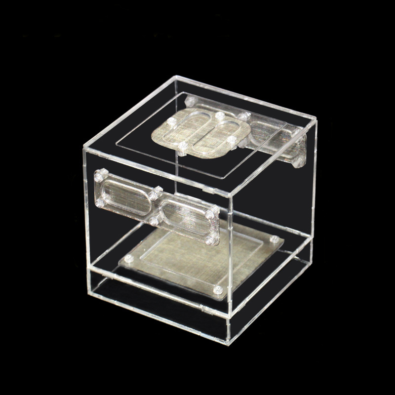 Kowloon Worm Insect Breeding Box Clear Acrylic Breeding Larva Or Fecal Separator
