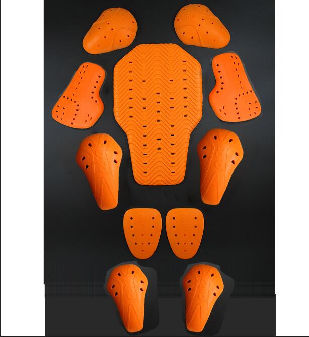 DSO Motorcycle Soft Rubber Back Pad Detached Spine body armor Knee Elbow protector Sport protector Universal Model