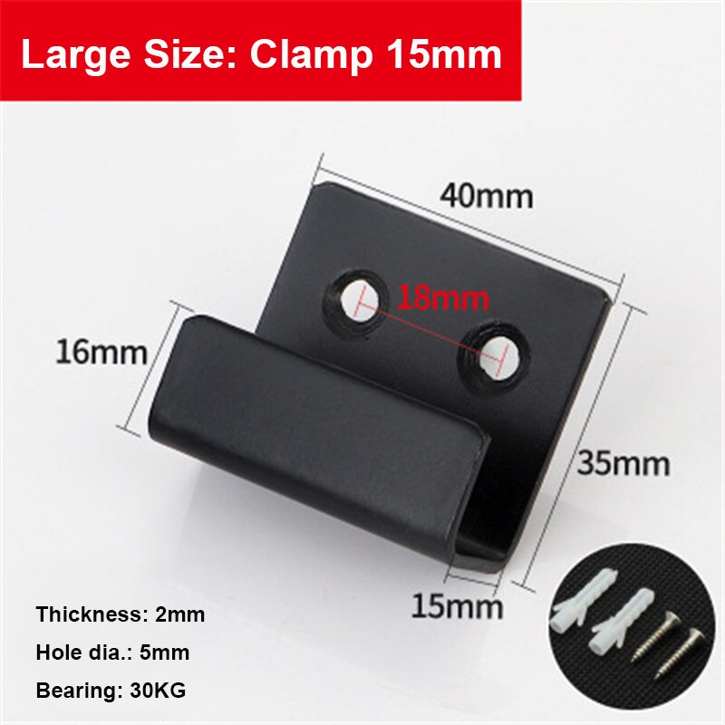 2pcs/lot Thick Stainless Steel Tile Hanging Code Wall Storage Corner Bracket Square Hooks For Hanging Display Tile Accessories: 842L