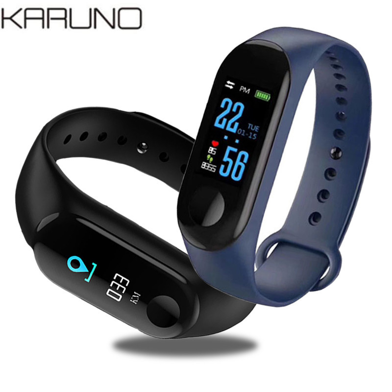 Karuno Smart Horloge Mannen Vrouwen Voor Ios Android Bloeddruk Hartslagmeter Armband Fitness Tracker Smart Band Sport Horloge