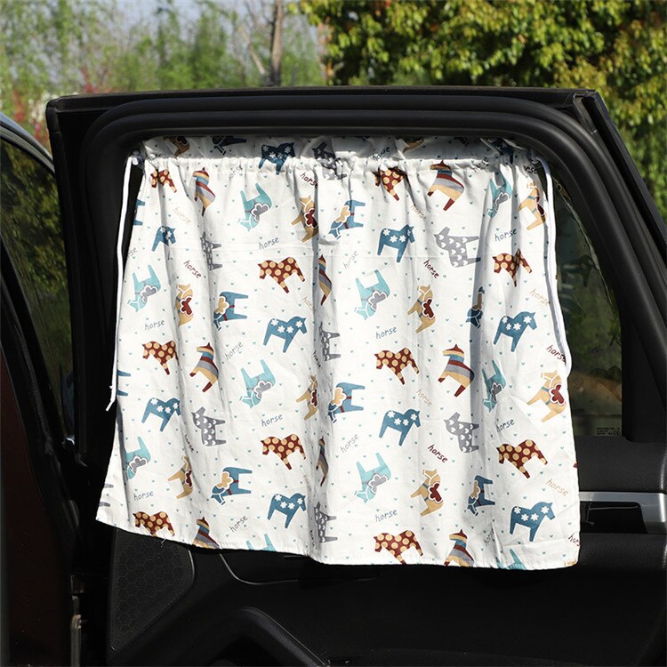 Pare-soleil pour pare-brise de voiture, rideau pare-soleil de voiture, joli pare-soleil de voiture imprimé, pare-soleil de voiture de dessin animé mignon, pour fenêtre arrière: 8